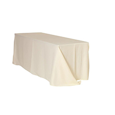 Ivory Rectangle Table Linens